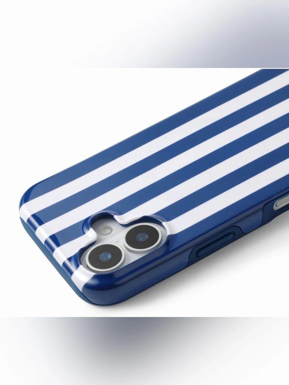 Hello Lux Navy Cabana Stripe Glossy iPhone Case Iphone 16 New in Box